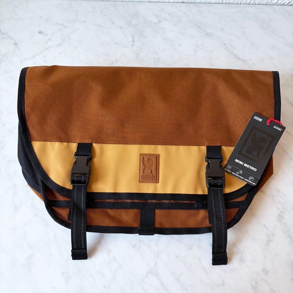 Chrome Industries Mini Metro Messenger Bag Amber Tritone 20.5L Waterproof NWT